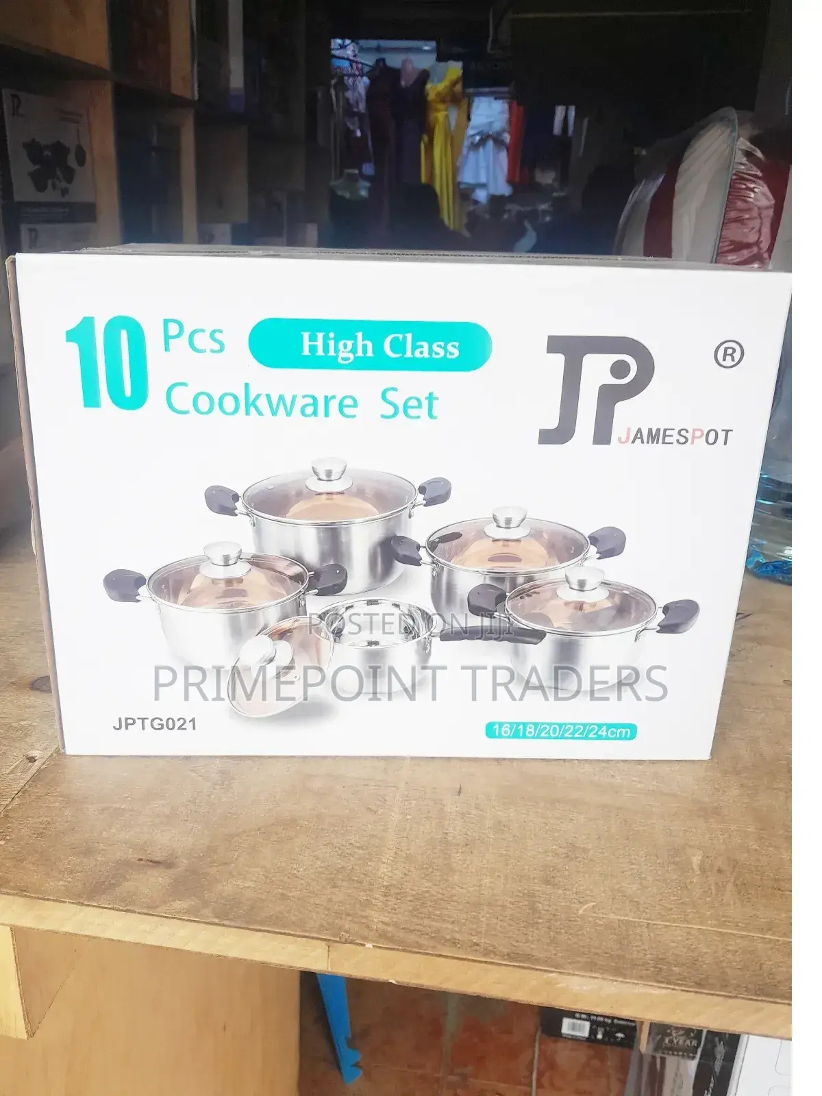 Jp Stainless Steel 10-Piece Cookware Set – Strong Long-Lasting