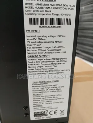 6kw Hybrid Inverter Solareon Inverter With Wifi Dongle