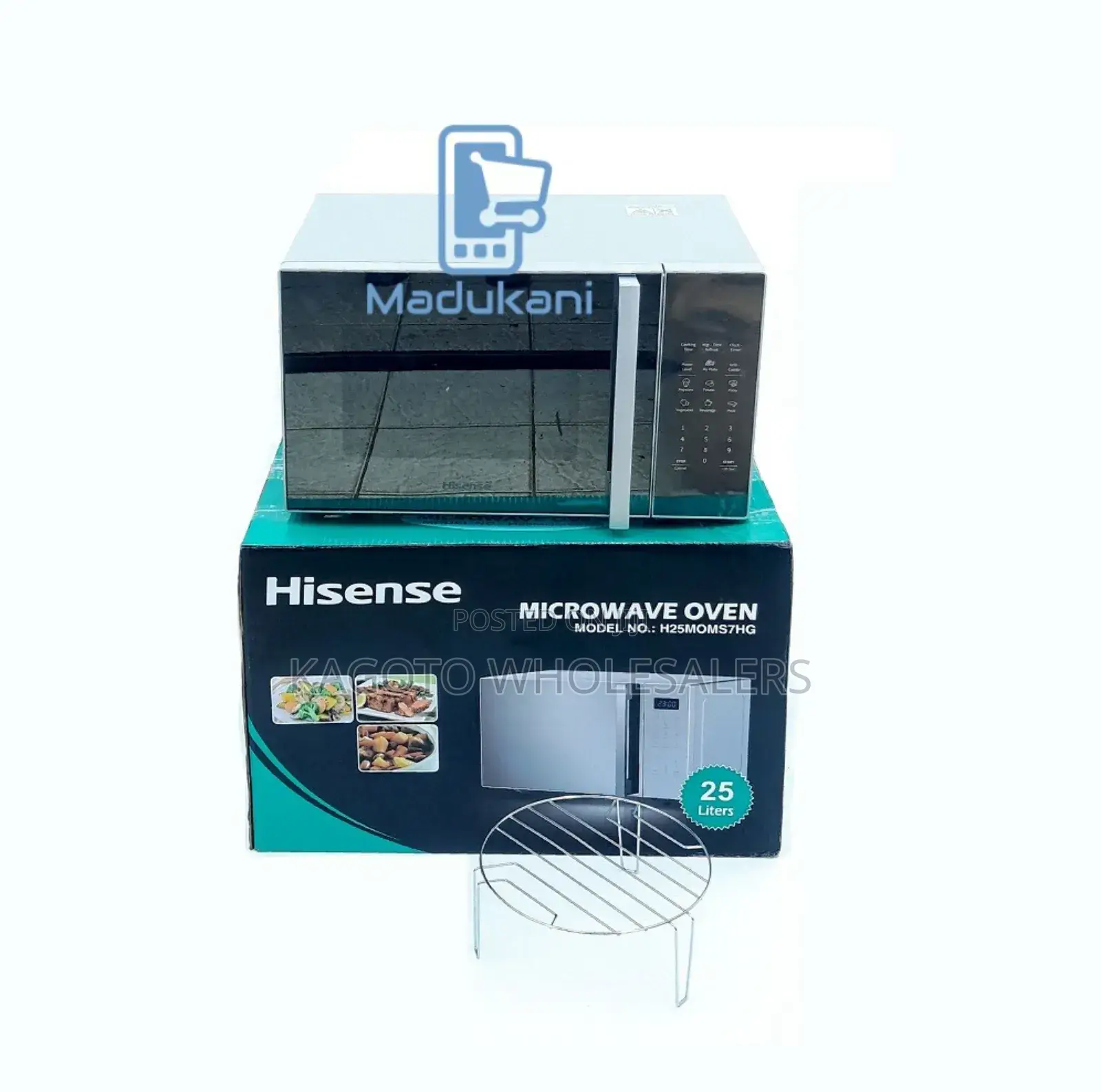 Silver  Hisense Microwave 25l. Gril Oven