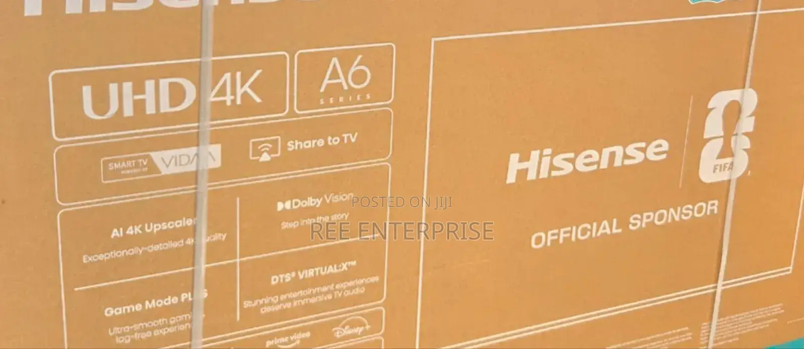 "Hisense Tv 55" Uhd 4k Frameless