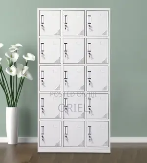 Modern Office Cabinet : 15-Door Office Locker Cabinet