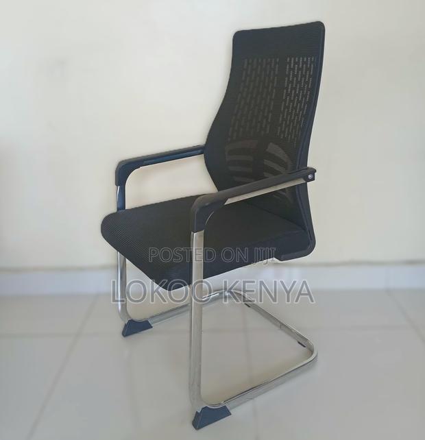 Office Chair; Orthopedic Mesh Visitor's Waiting Office Chair