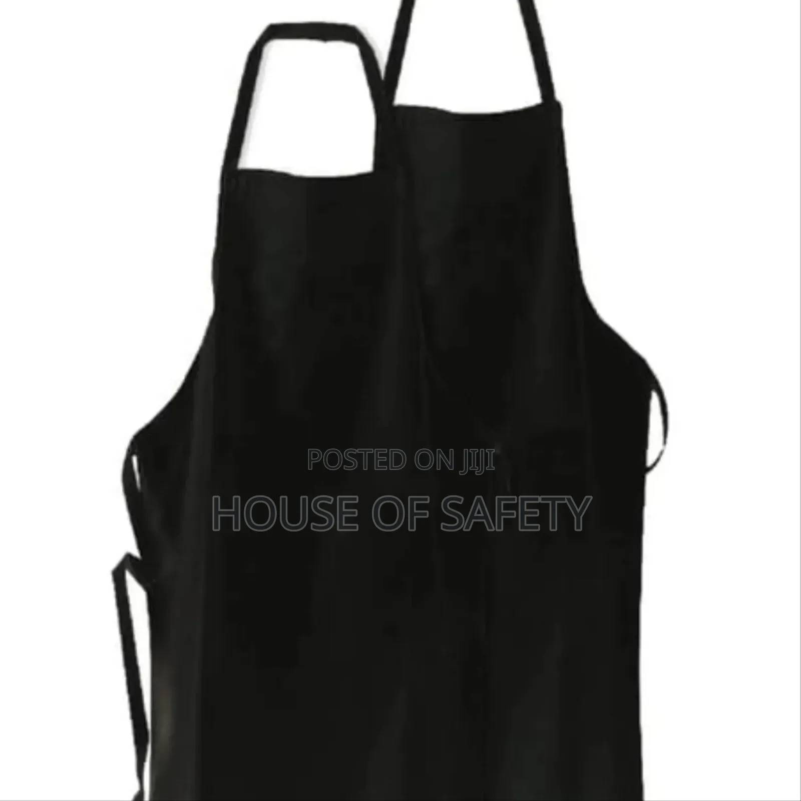 Black Chef Apron Full Frontal