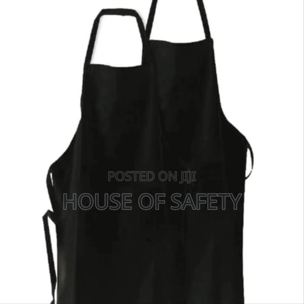 Black Chef Apron Full Frontal
