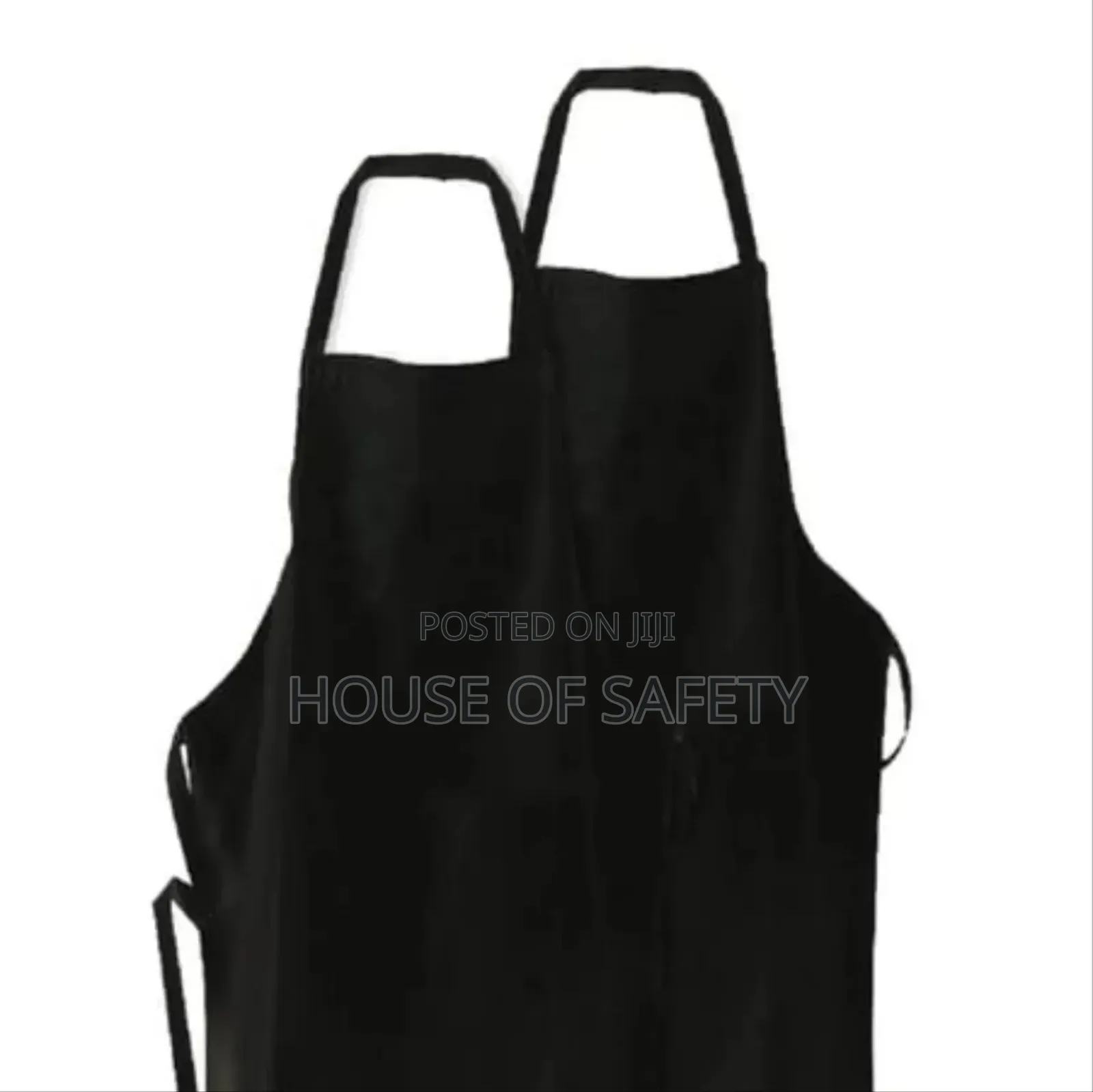 Black Chef Apron Full Frontal