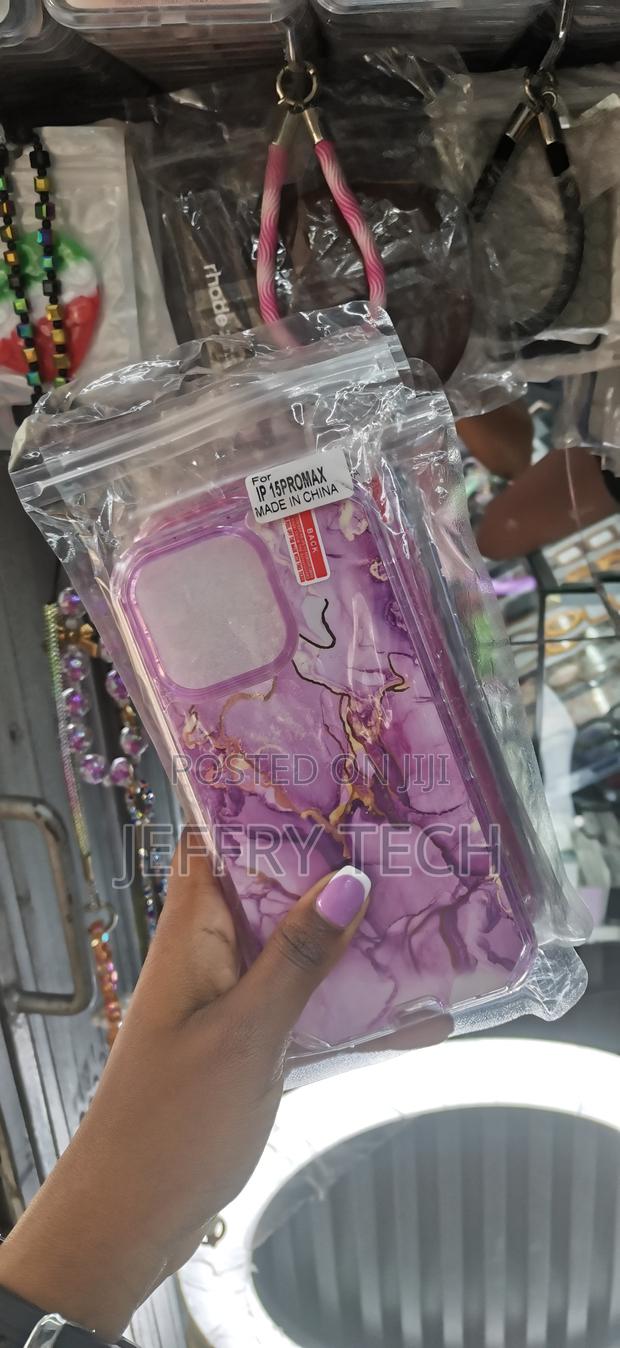 Exaar Marble Pattern Case Designed for iPhone 15 Pro Max - thumbnail 3