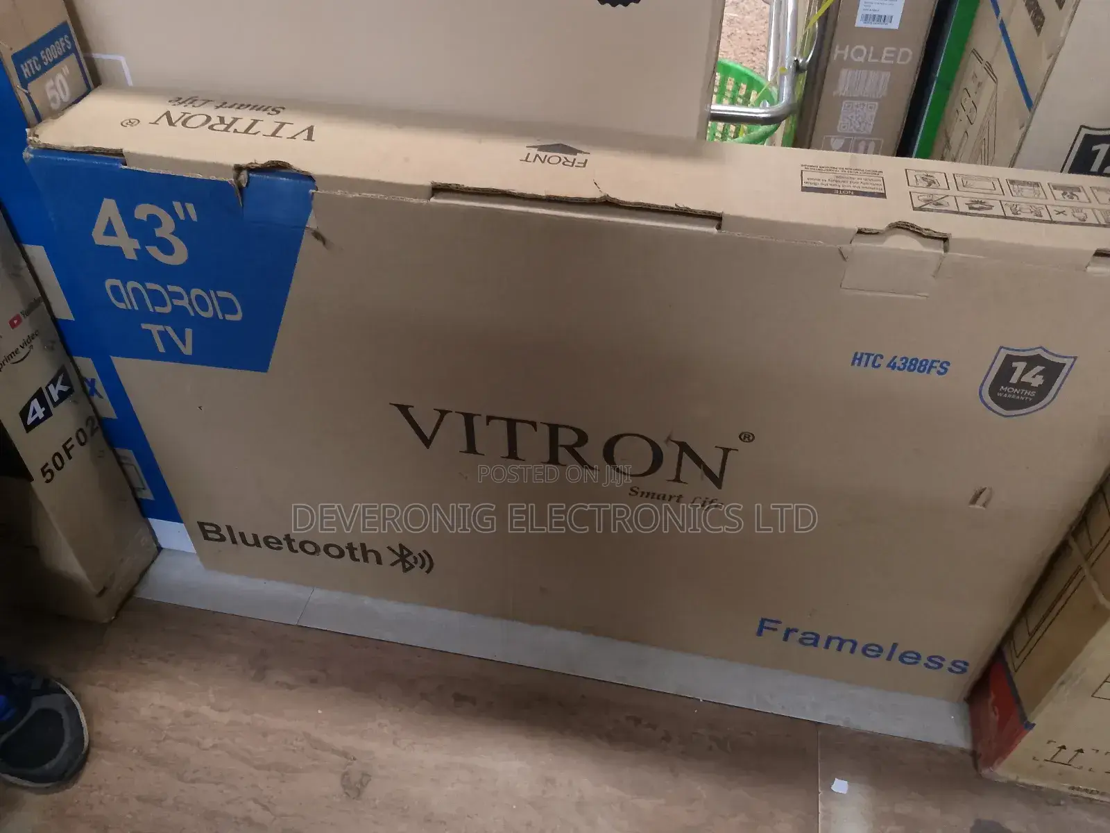 Vitron 43 Inches Smart Android Tv With Bluetooth