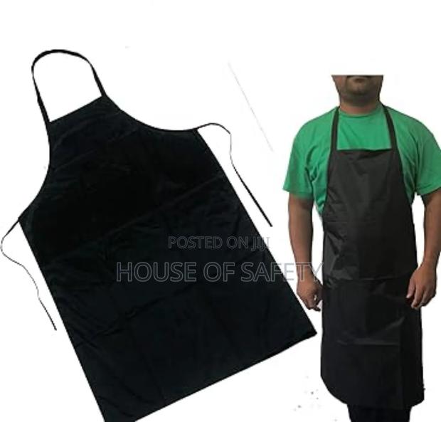 Black Waterproof Resistant Apron Full Front Length
