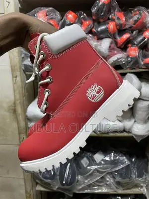 Timberland Boots White , Blue, Red