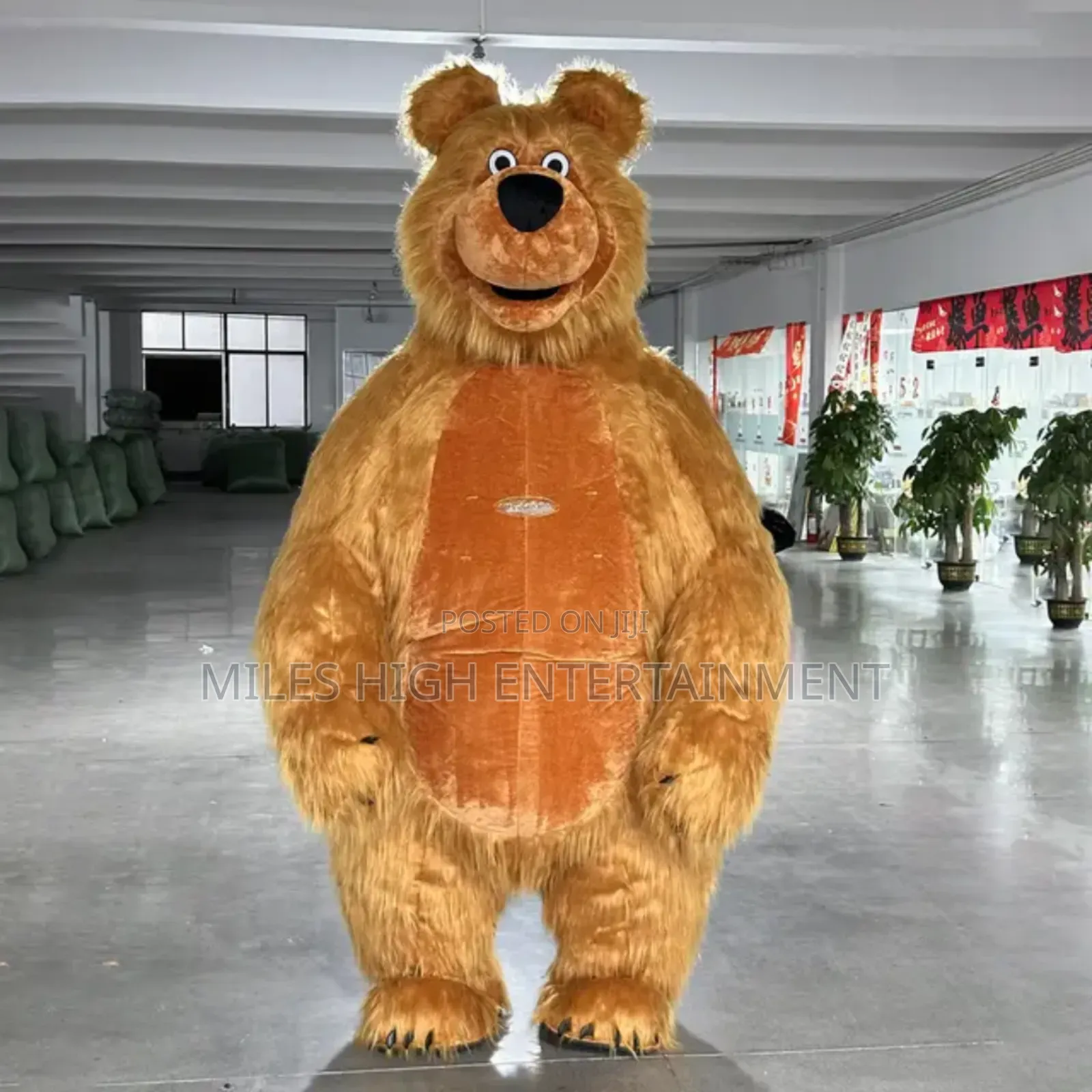Brown Bear Mascot Costume for Events