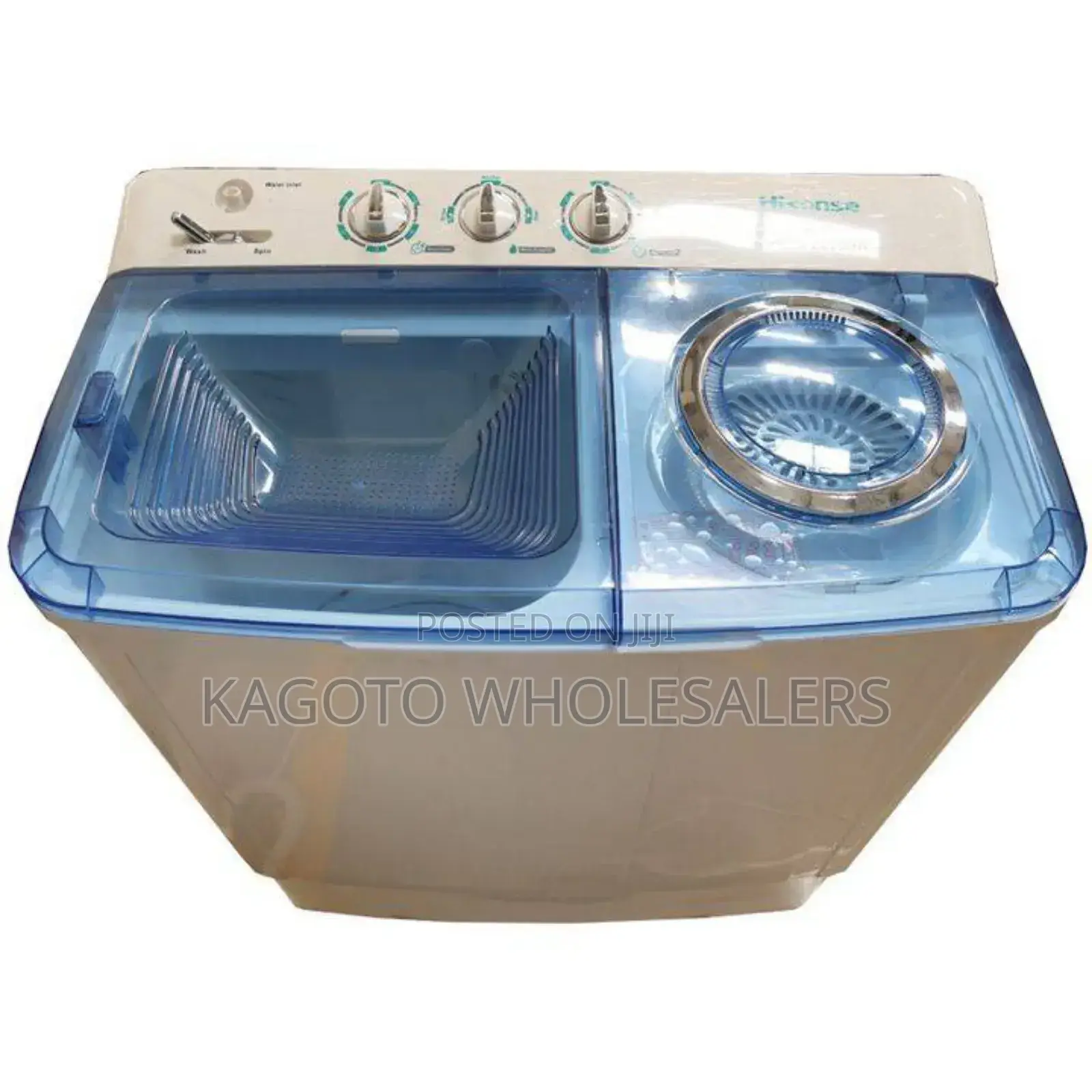 Semi Automatic Hisense 13kgs Twin Tab