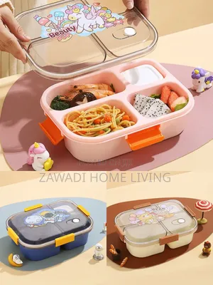 4 Compartment Lunch Box With Spoon