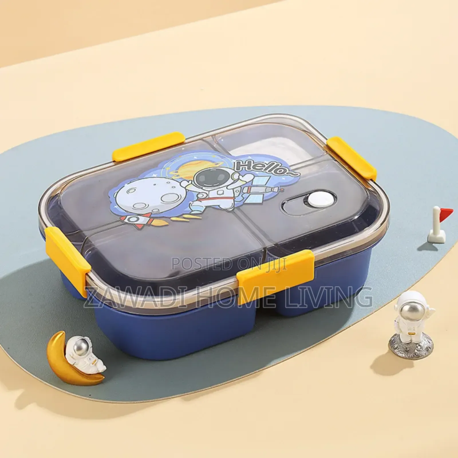 4 Compartment Lunch Box With Spoon