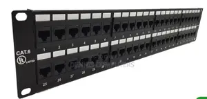 Apkr Cat 6 48 Port Patch Panel Loaded