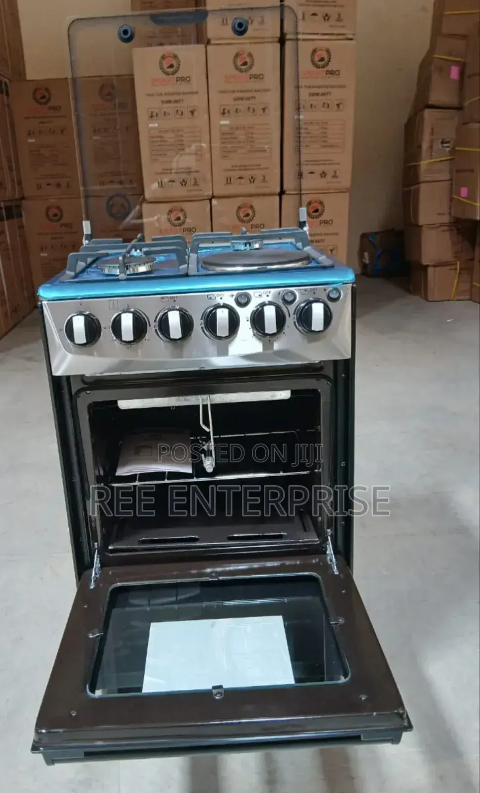 *50*55  3gas +1electric Smartpro  Standing Cooker " Brand New