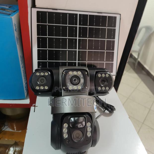 Solar Surveillance 4g Cameras 3lens 3 Screen - thumbnail 2