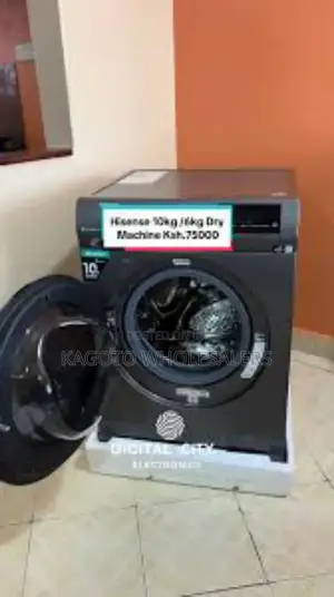 Colour Grey Hisense 10kgs Wash And Dry