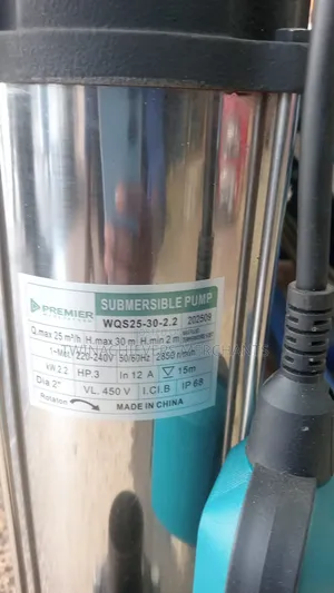 3hp Sewage Pump 30mtrs Max Head