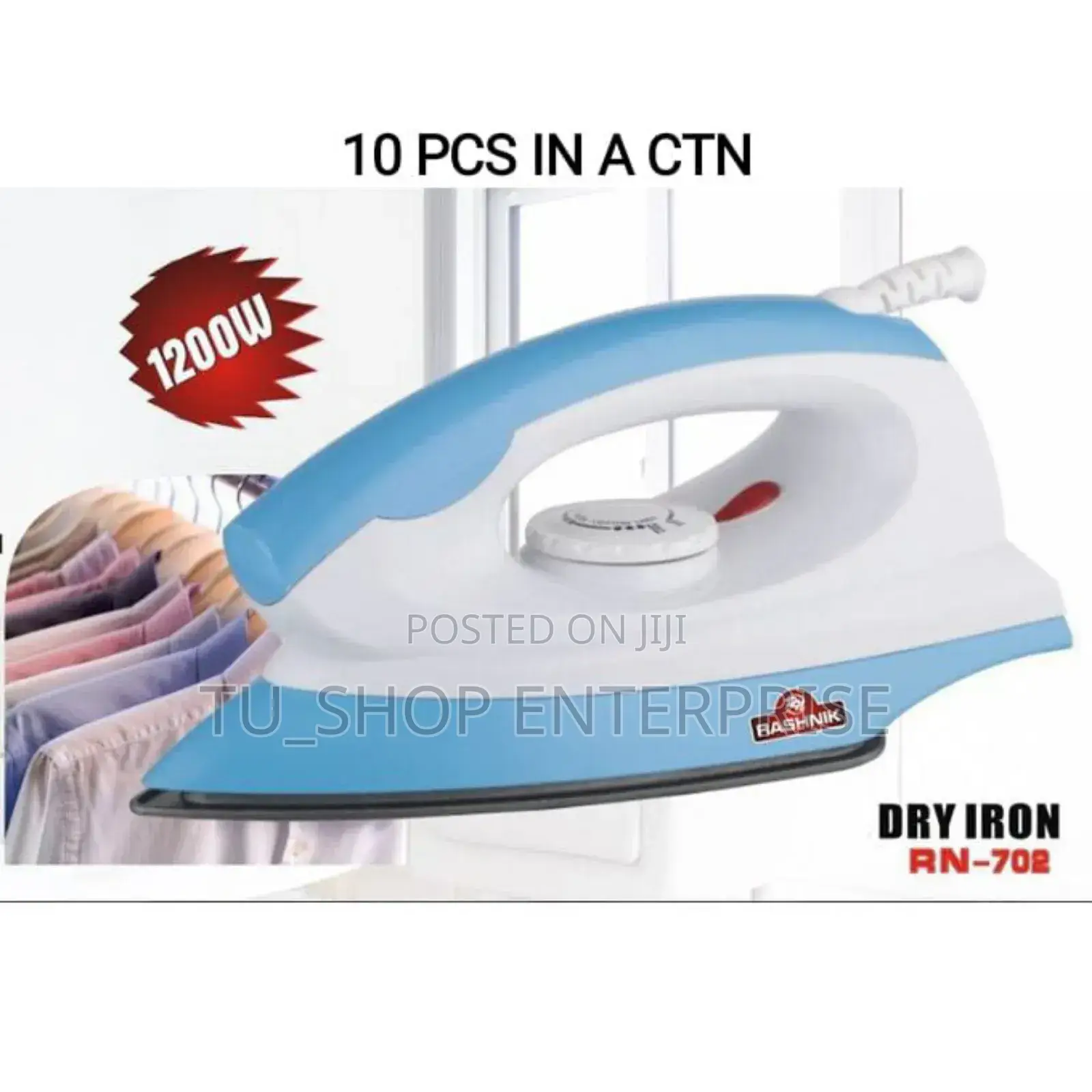 Rashnik Electric Iron Box – Fast Heating Smooth Pressing