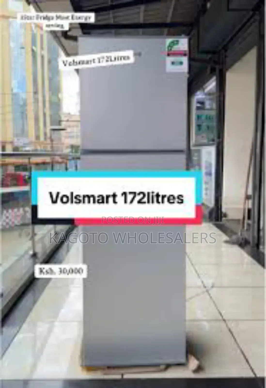 Silver New Volsmart 172l Fridge