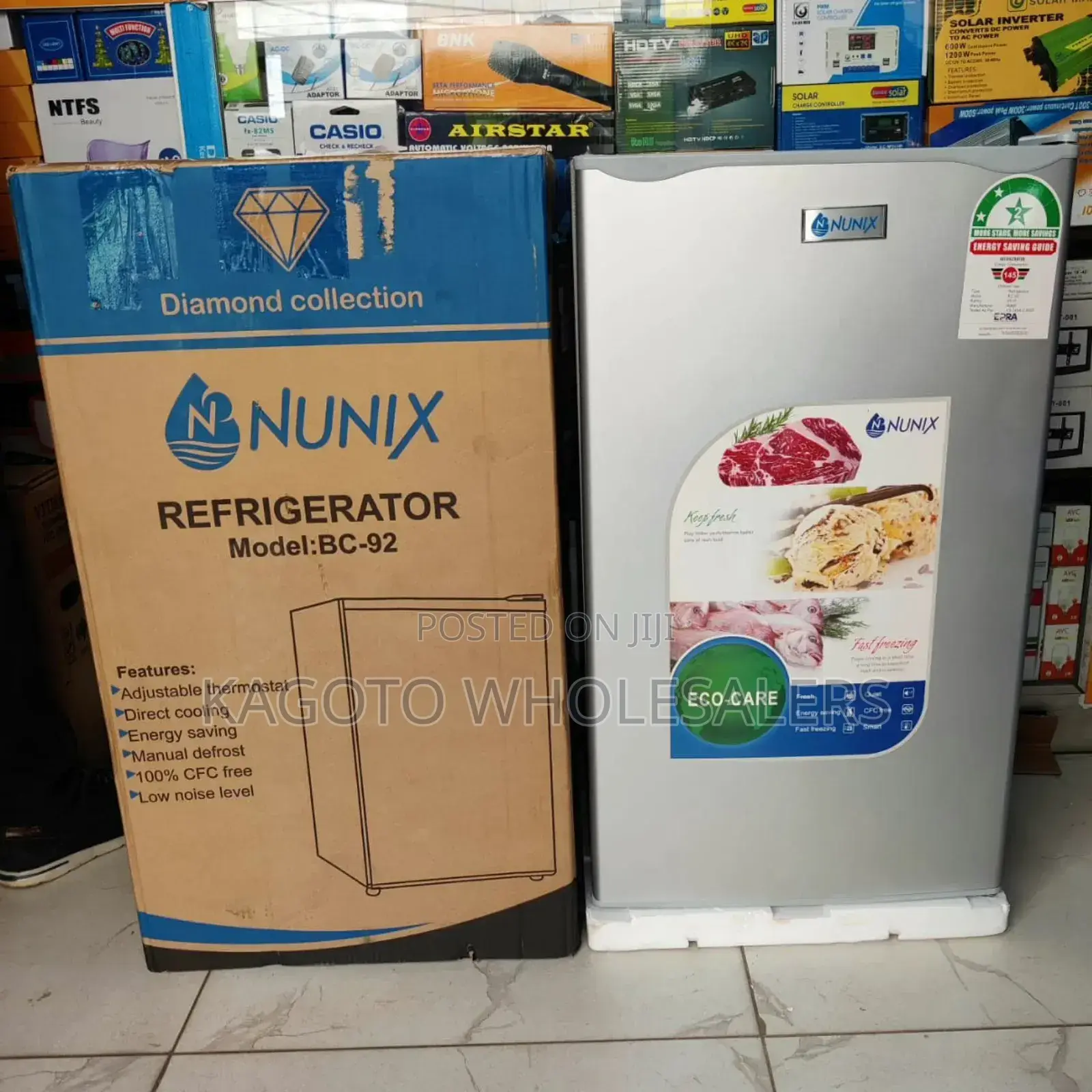 Silver New One Nunix 92l Fridge