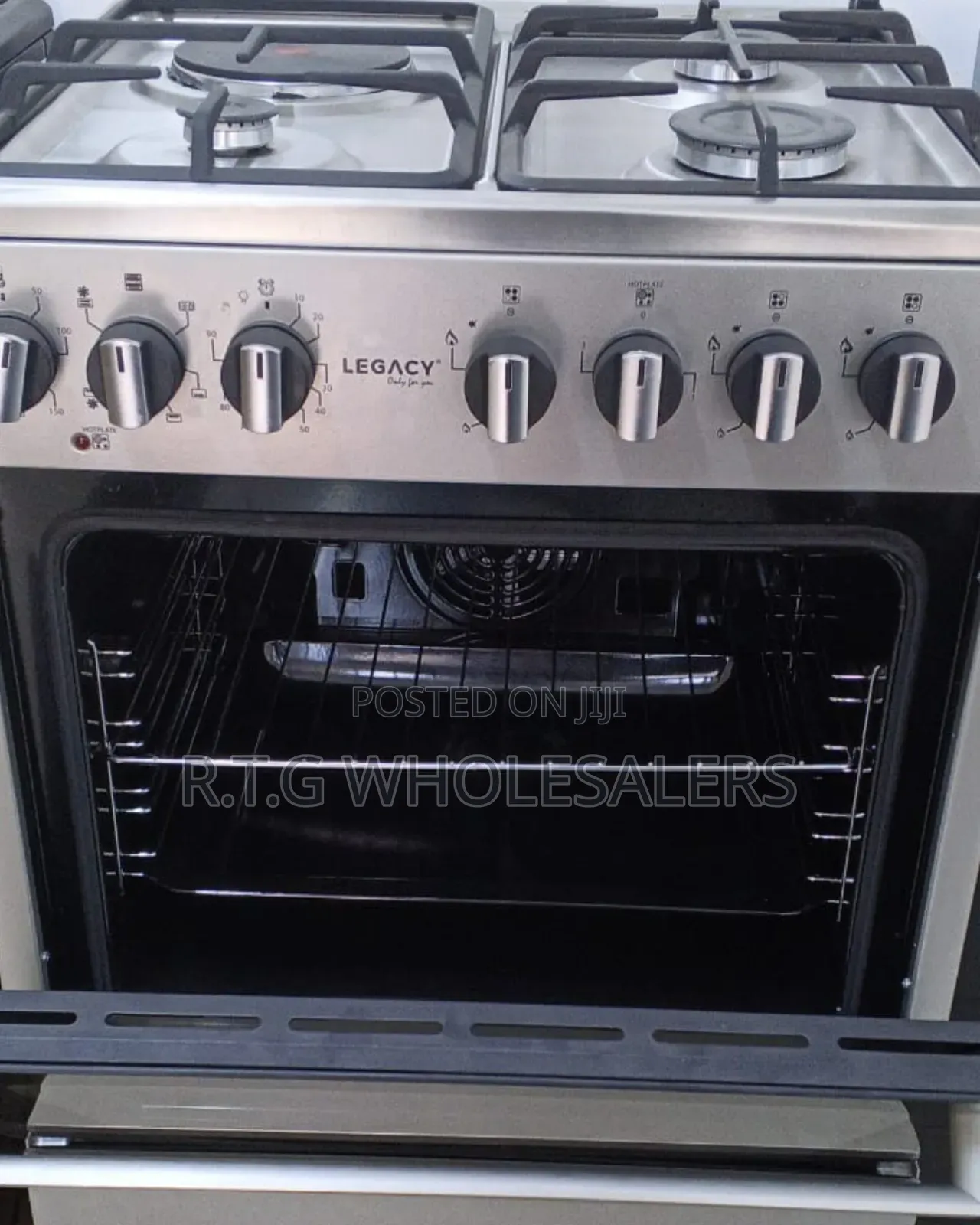 Legacy 60x60 3+1 Cooker With Cast Iron Grill Turbo Oven