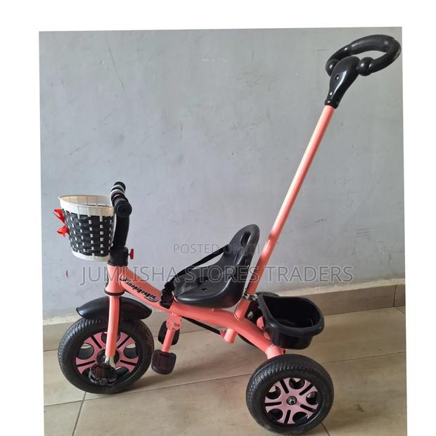 Tricycle With Push Handle