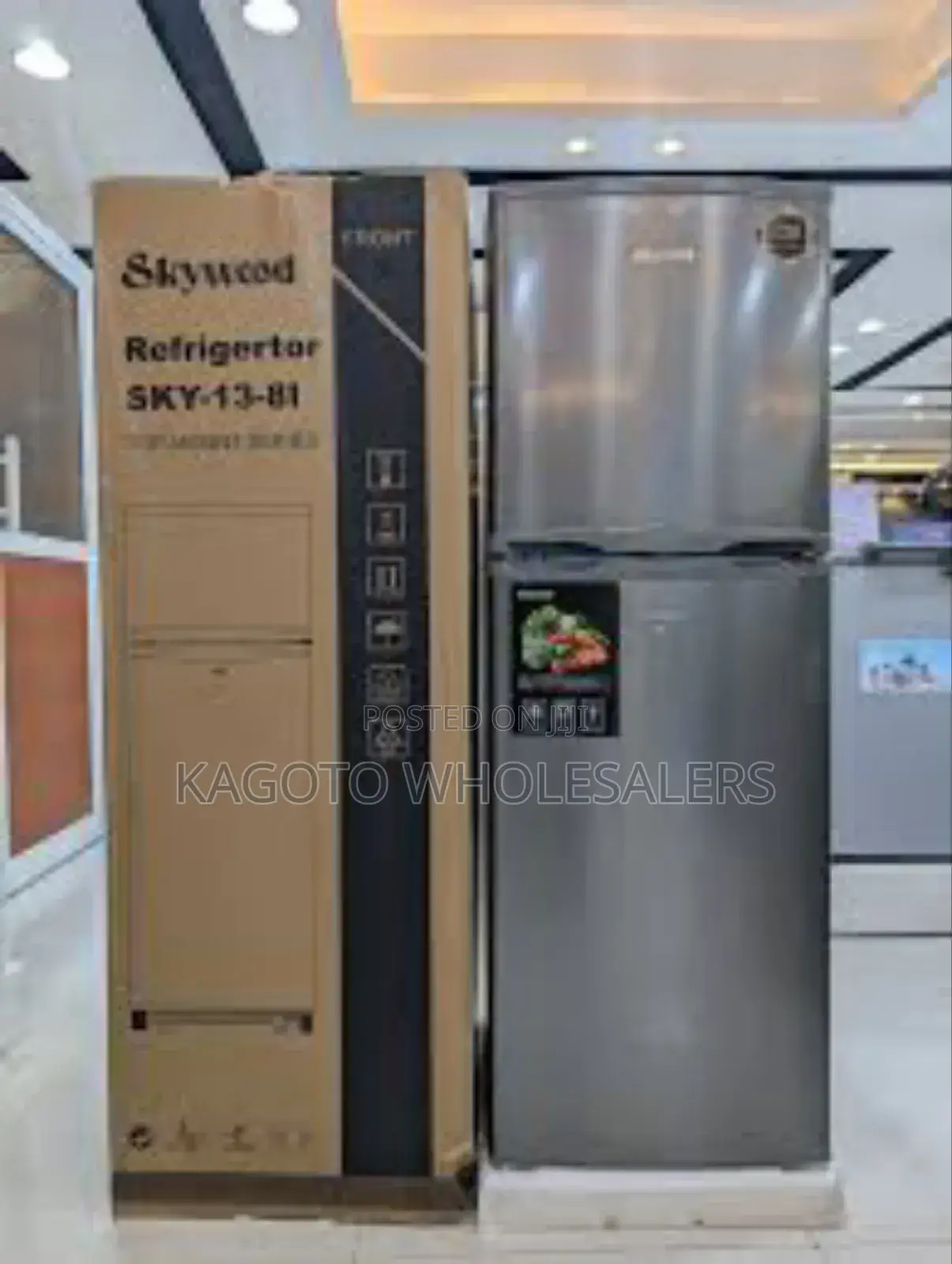 Silver New. Skyworth 280l Fridge