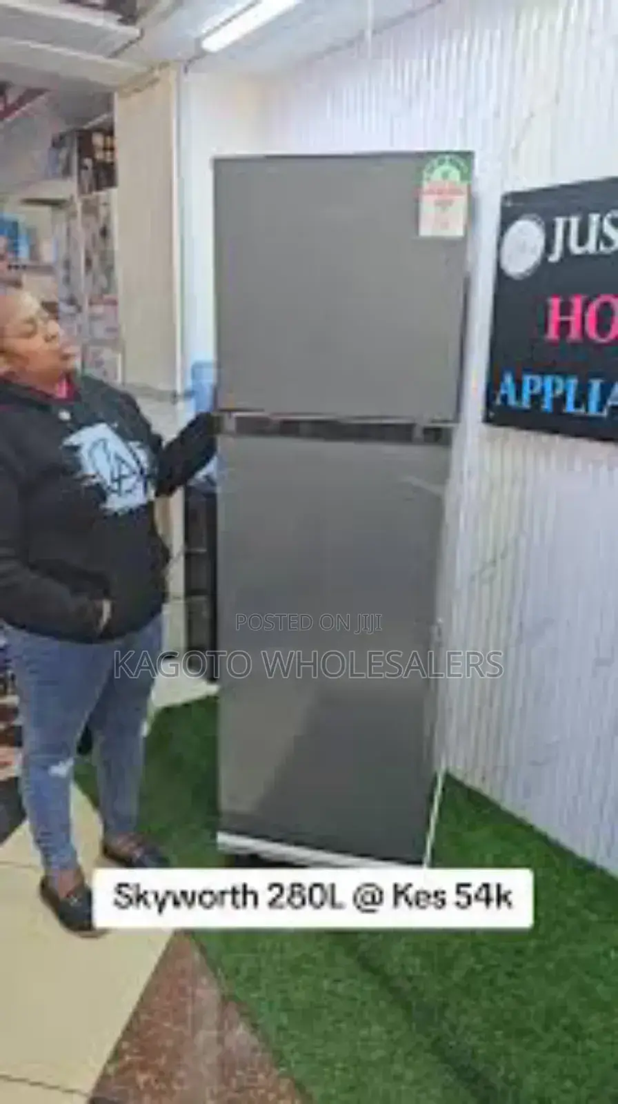 Pay On Delivery Skyworth 280l Fridge