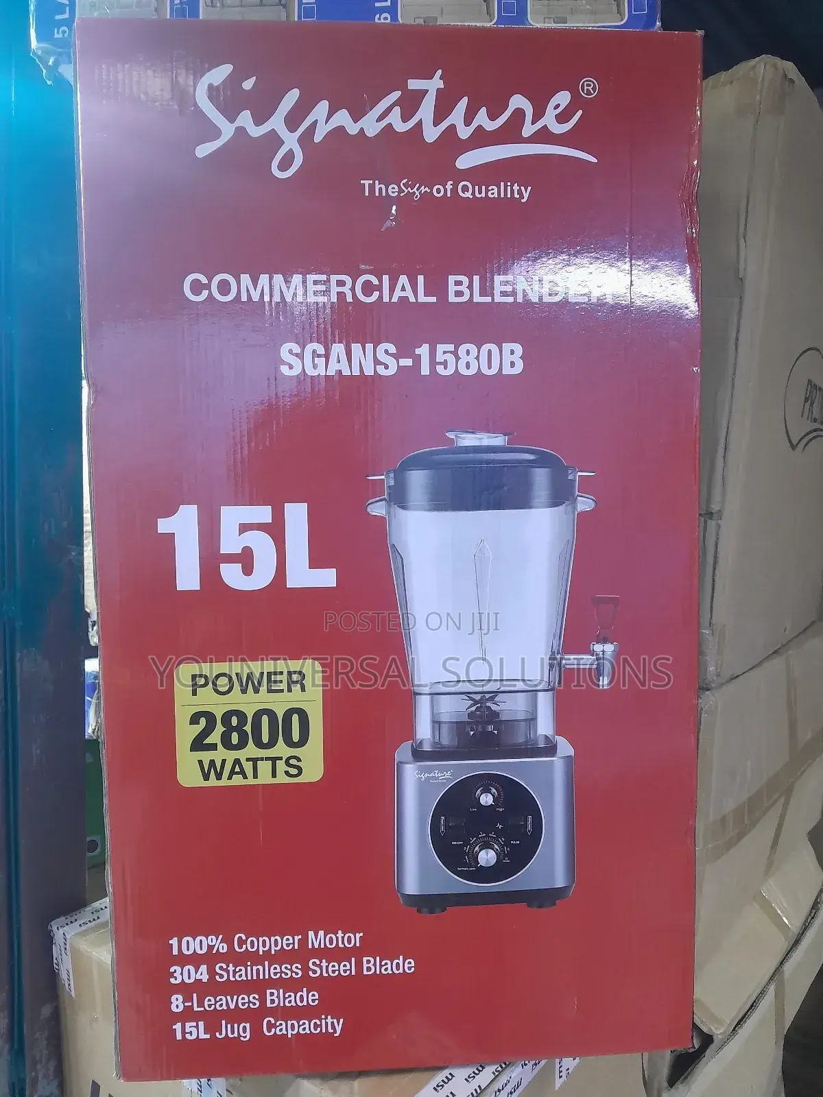 Signature Commercial Blender With 15 Litres Jar 2800w