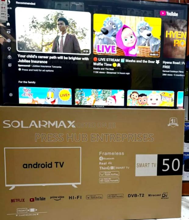 Solarmax 50-Inch Smart Android Tv. - thumbnail 2