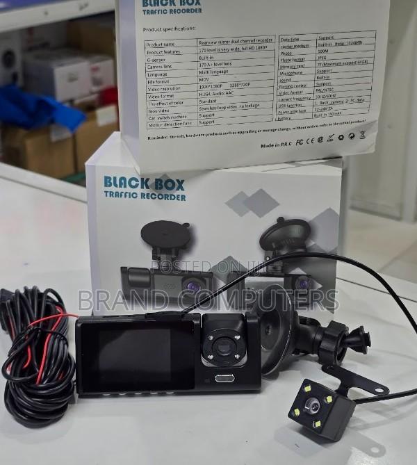 3 in 1 Dash Cam Front, Inner Rear 1080p Full Hd