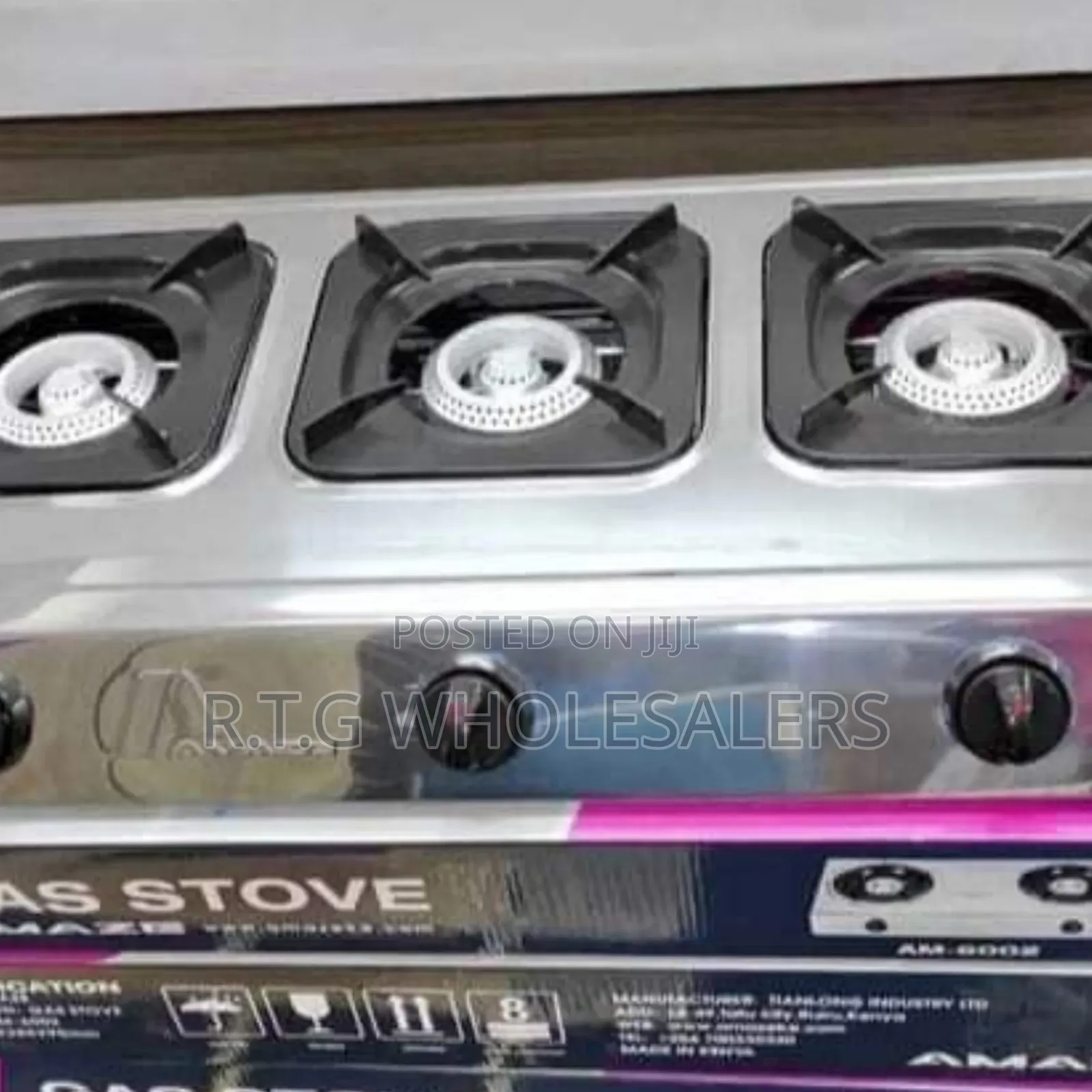Amaze 3-Burner Stainless Steel Table Top Cooker