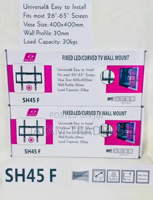 Fixed Tv Wall Bracket/Mount Available. 26-65 Inches