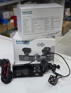 Back Box Traffic Recorder With 3 Lens .Front Inside and Rear Cameras