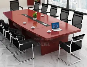 Boardroom Table : Modern Mahogany Office Conference Meeting Table
