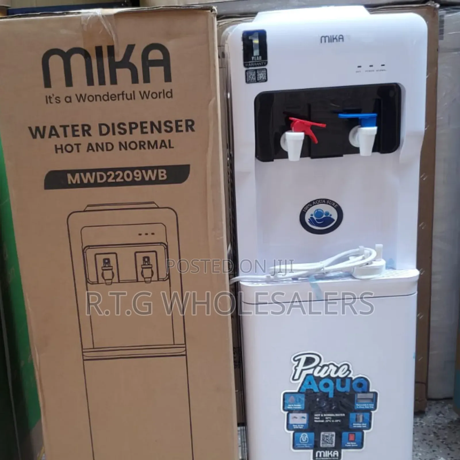 Mika Free Standing Hot Normal Water Dispenser