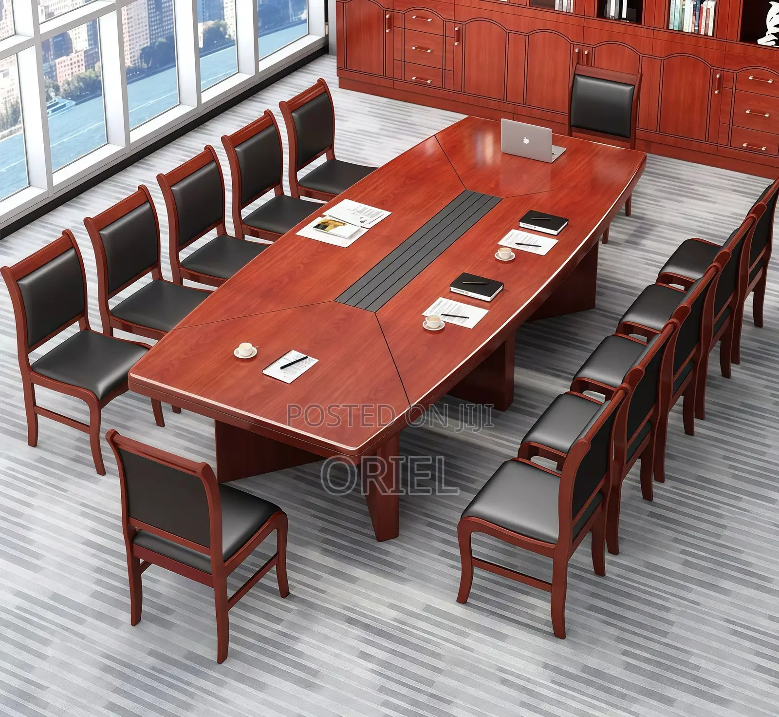 Boardroom Table : Modern Mahogany Office Conference Meeting Table