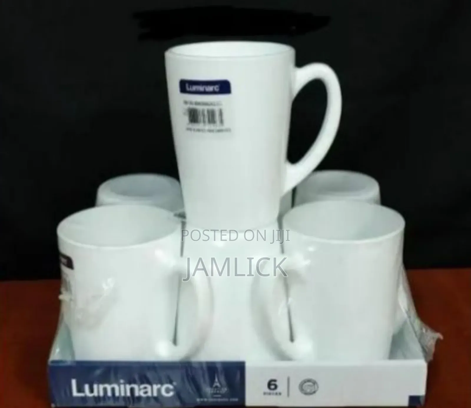 Set of 6 New Morning Luminarc White Cups – Js