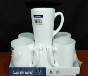 Set of 6 New Morning Luminarc White Cups – Js