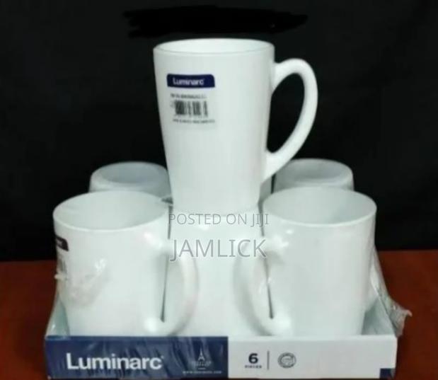 Set of 6 New Morning Luminarc White Cups – Js