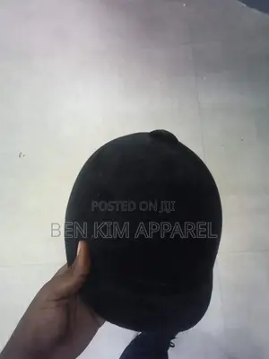 52cms to 59cms Black Velvet Horse Riding Helmet Adjustable Fit