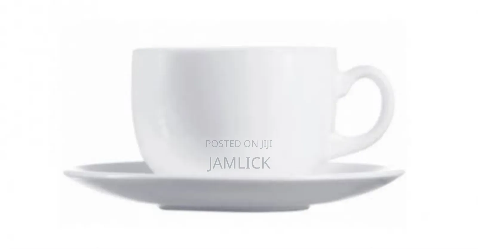 Set of 6 Luminarc Saucer Cups –Js