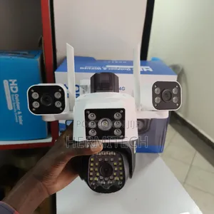 Wifi Triple Lens Wifi Camera With Alarm Siren