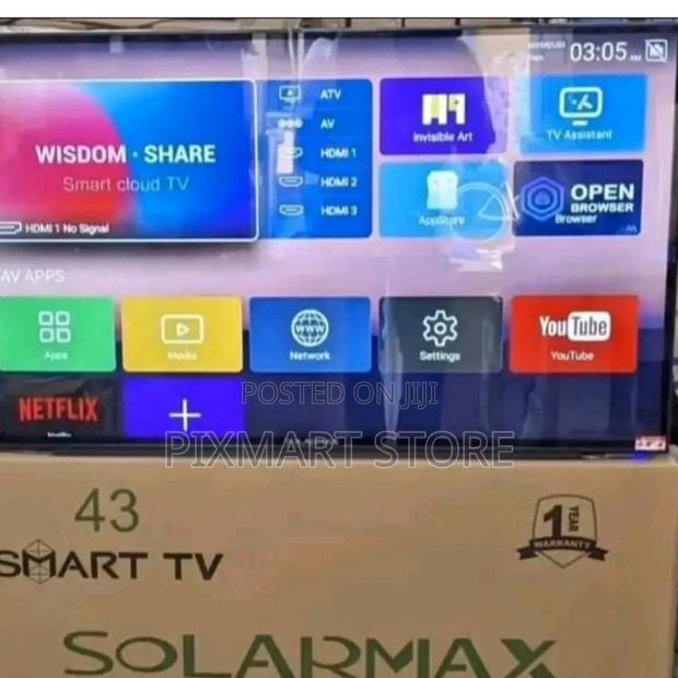 Solarmax 43" Smart Android Tv With Bluetooth Wi‐Fi Entertainment