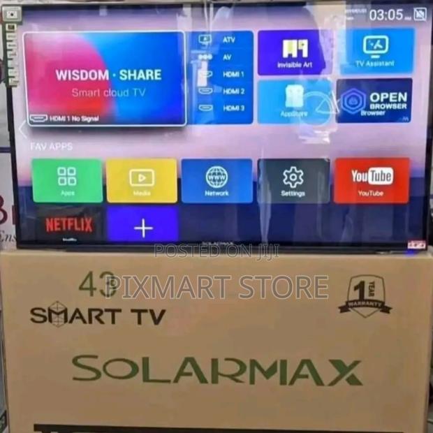 Solarmax 43‐Inch Android Smart Tv – Bluetooth, Apps Streaming - thumbnail 2