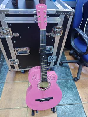 Pink Acoustic Guitar - thumbnail 2