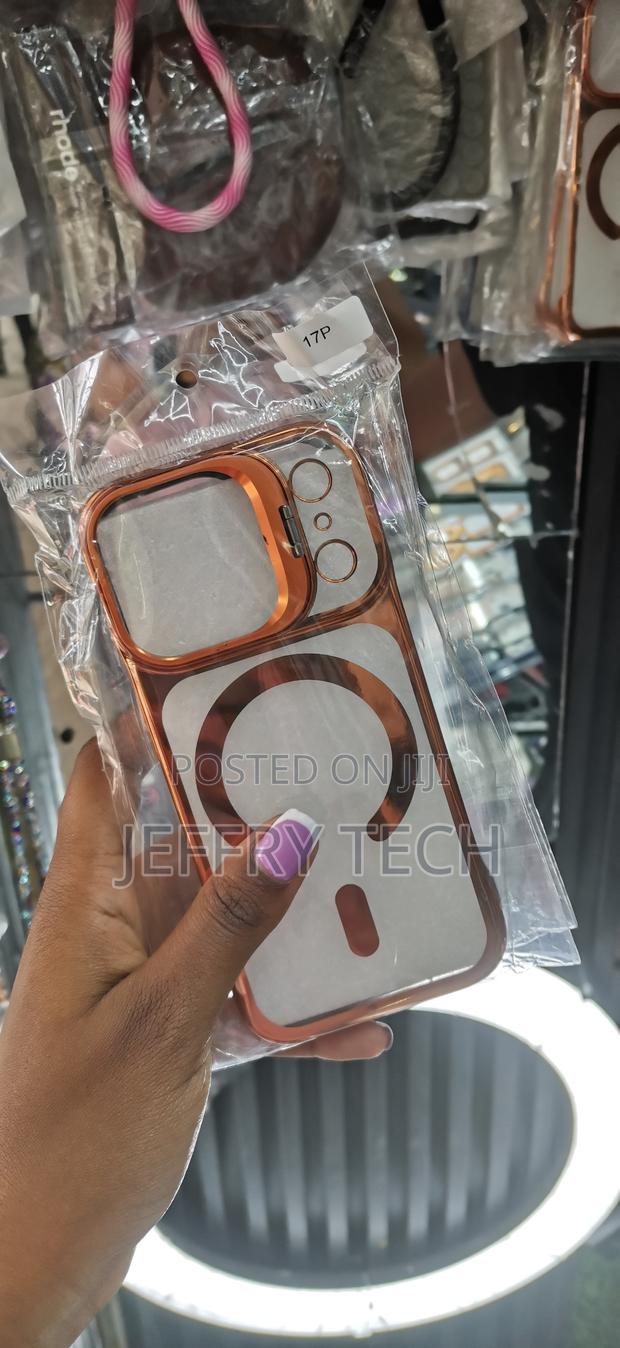 Exelic iPhone 17 Pro Max Clear Case With Magsafe- Orange - thumbnail 3