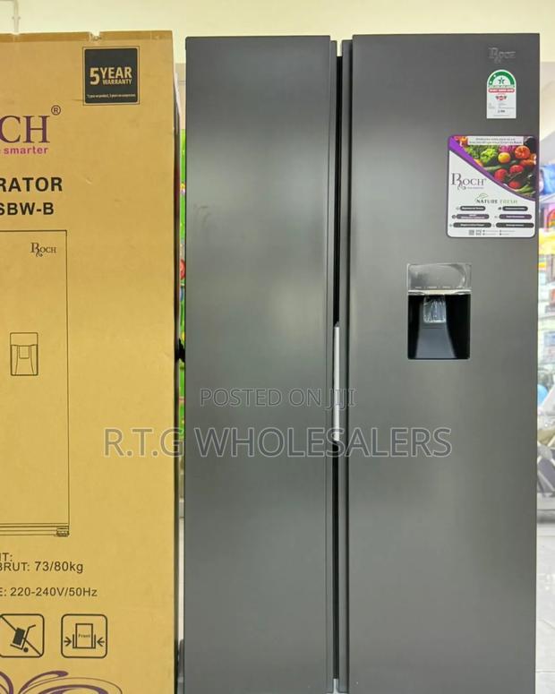 Roch Side by Side 439litres Arfr-540sbw-B Refrigerator With Dispenser