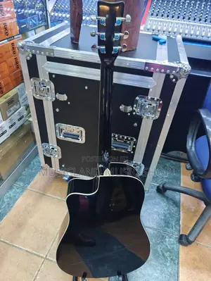 Full Size Black Acoustic Guitar